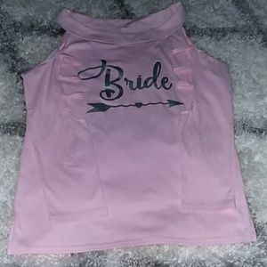 Womens long sleeve Bride shirt